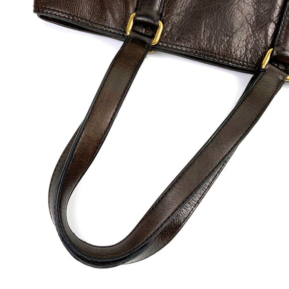 Frye CLAUDE Tote Shopper Business Shoulder Bag Leather Chocolate Brown - Picture 9 of 16